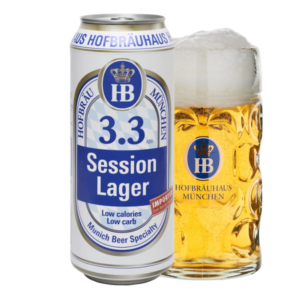 Bia Đức HB 3.3 Session Lager 3,3% - Lon 500ml - Thùng 24